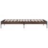 Rám postele hnědý dub 90 x 200 cm kompozitní dřevo a kov 845035