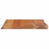 Stolní deska 60 x 60 x 2,5 cm čtverec masivní akácie živá hrana 370618