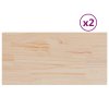 Stolní desky 2 ks 70x35x2,5 cm obdélníkové masivní borové dřevo 847426