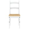 Jídelní židle 2 ks bílé 40 x 46 x 99 cm masivní borové dřevo 4005728