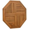 Stolní deska 80 x 80 x 2,5 cm osmihranná masivní teakové dřevo 366666
