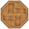 Stolní deska 80 x 80 x 2,5 cm osmihranná masivní teakové dřevo 366666
