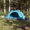 Kempingový stan pro 3 osoby modrý rychloupínací 4004166