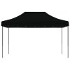 Skládací party stan pop-up černý 440 x 292 x 315 cm 4004966