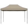 Skládací party stan pop-up taupe 410 x 279 x 315 cm 4005010