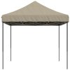 Skládací party stan pop-up taupe 410 x 279 x 315 cm 4005010