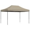 Skládací party stan pop-up taupe 410 x 279 x 315 cm 4005010