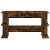 Psací stůl kouřový dub 140 x 50 x 75 cm kompozitní dřevo 840552