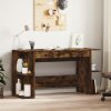 Psací stůl kouřový dub 140 x 50 x 75 cm kompozitní dřevo 840552