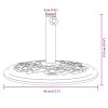 Stojan na slunečník pro tyč Ø 38 / 48 mm 12 kg kruhový 4007971
