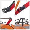 Kempingový stan kupole pro 5 šedý a oranžový rychloupínací 4004187