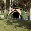 Kempingový stan kupole pro 5 osob zelený rychloupínací 4004185