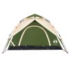 Kempingový stan kupole pro 5 osob zelený rychloupínací 4004185