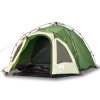 Kempingový stan kupole pro 3 osoby zelený rychloupínací 4004222