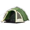 Kempingový stan kupole pro 3 osoby zelený rychloupínací 4004222
