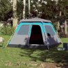 Rodinný stan kupole pro 6 osob modrý rychloupínací 4004234