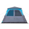 Rodinný stan kupole pro 6 osob modrý rychloupínací 4004234