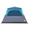 Rodinný stan kupole pro 6 osob modrý rychloupínací 4004234