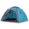 Kempingový stan kupole pro 4 osoby modrý rychloupínací 4004243