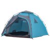 Kempingový stan kupole pro 4 osoby modrý rychloupínací 4004243