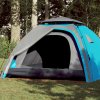 Kempingový stan kupole pro 4 osoby modrý rychloupínací 4004243
