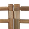 Skládací 4panelový paraván 160 cm bambus a plátno 350624