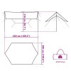 Kempingová plachta zelená 430 x 380 x 210 cm nepromokavá 94682