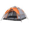 Kempingový stan kupole pro 3 šedý a oranžový rychloupínací 4004179