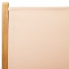 Polohovací zahradní židle 6 ks béžové textil a masivní dřevo 3214548