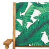 Skládací zahradní židle 8 ks zelené textil a masivní dřevo 3214588