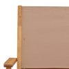 Skládací zahradní židle 6 ks taupe textil a masivní dřevo 3214581