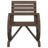 Zahradní židle 2 ks 58 x 58 x 78,5 cm masivní jedlové dřevo 365102