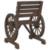 Zahradní židle 2 ks 58 x 58 x 78,5 cm masivní jedlové dřevo 365102