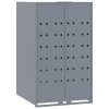 Box na 2 popelnice šedý 138 x 79 x 117 cm ocel 3279987