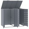 Box na 2 popelnice šedý 138 x 79 x 117 cm ocel 3279987