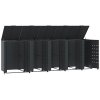 Box na 5 popelnic antracitový 345 x 79 x 117 cm ocel 3279985