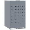 Box na 1 popelnici šedý 69 x 79 x 117 cm ocel 4008428
