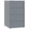 Box na 1 popelnici šedý 69 x 79 x 117 cm ocel 4008428