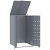 Box na 1 popelnici šedý 69 x 79 x 117 cm ocel 4008428
