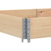 Paletové nástavce 3 ks 150 x 100 cm masivní borové dřevo 3295382