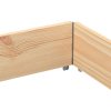 Paletové nástavce 3 ks 150 x 100 cm masivní borové dřevo 3295382