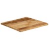 Stolní deska živá hrana 60x60x2,5 cm masivní hrubý mangovník 370666