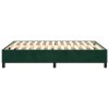 Rám postele s boxspringem tmavě zelená 140 x 190 cm samet 3121117