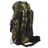 Turistický batoh zelený maskáčový 60 L tkanina oxford 4009962