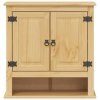 Koupelnová nástěnná skříňka Corona 70x33x71,5 cm masiv borovice 4013406