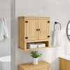 Koupelnová nástěnná skříňka Corona 70x33x71,5 cm masiv borovice 4013406
