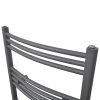 Šedý žebříkový radiátor obloukový ústřední topení 500 x 1 160 mm 141899