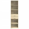 Skříň highboard dub sonoma 50 x 42,5 x 185 cm kompozitní dřevo 3281457