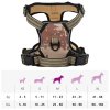 Postroj pro psy s reflexními popruhy nastavitelný maskáčový M 4013368