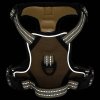 Postroj pro psy s reflexními popruhy nastavitelný hnědý XL 4013377